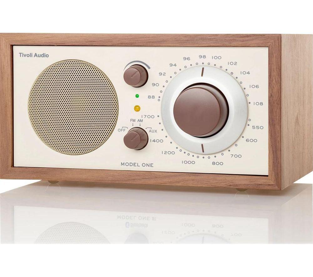 TIVOLI Model One M1-0177-ROW FM/AM Retro Radio - Beige image number 2 of 3