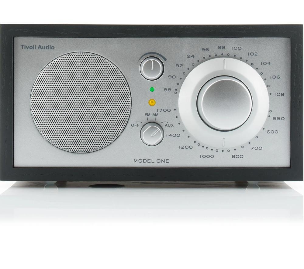 TIVOLI Model One M1-0178-ROW FM/AM Retro Radio - Black Ash & Silver image number 2 of 4