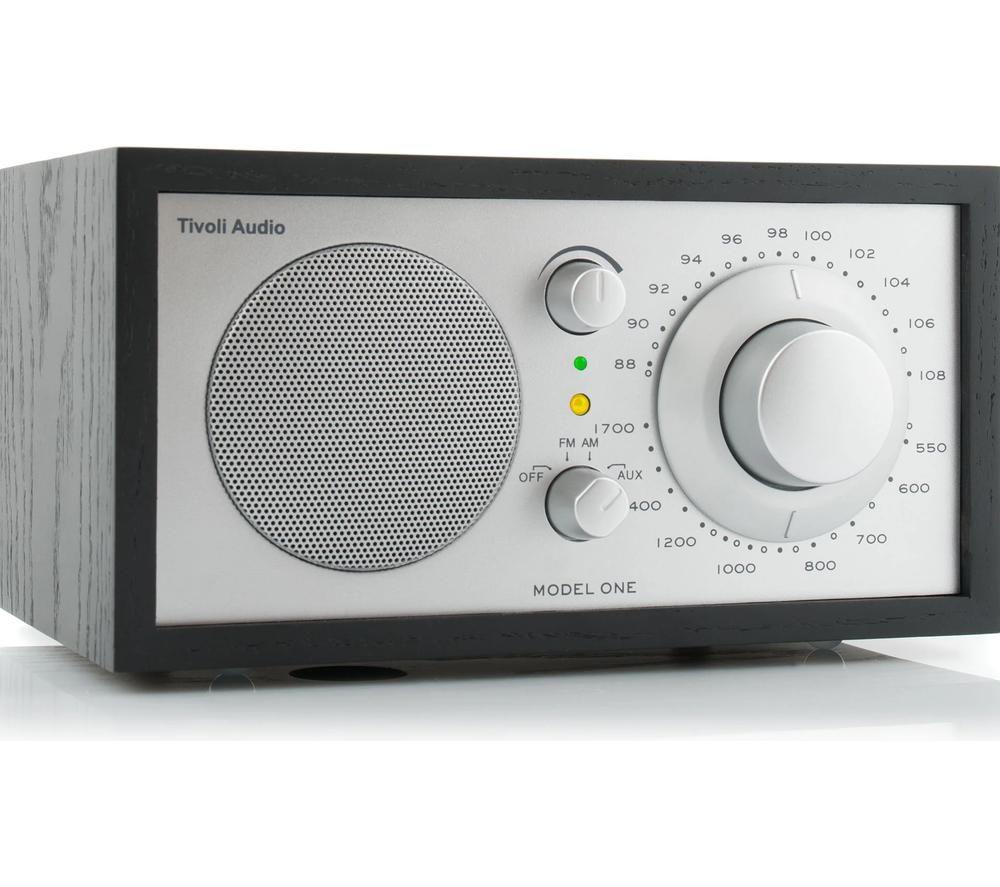 TIVOLI Model One M1-0178-ROW FM/AM Retro Radio - Black Ash & Silver image number 3 of 4