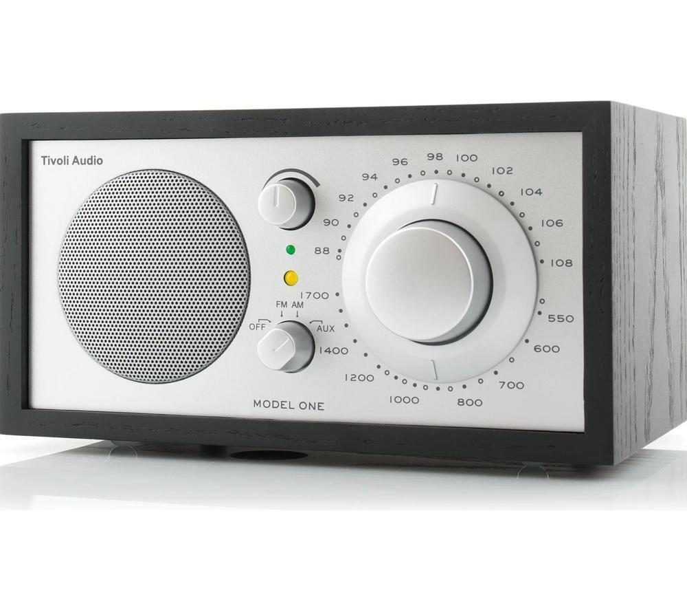 TIVOLI Model One M1-0178-ROW FM/AM Retro Radio - Black Ash & Silver image number 4 of 4