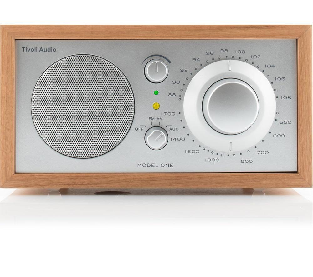 TIVOLI Model One M1-0179-ROW FM/AM Retro Radio - Cherry & Silver image number 2 of 4