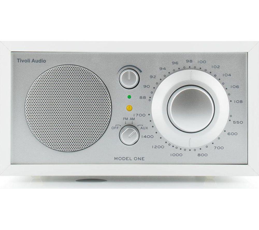 Tivoli Model One M1-0180-Row Fm/Am Retro Radio - White, White