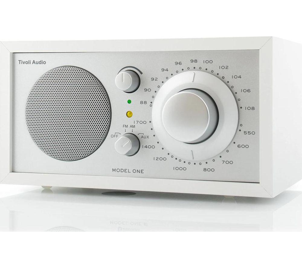 TIVOLI Model One M1-0180-ROW FM/AM Retro Radio - White image number 2 of 3