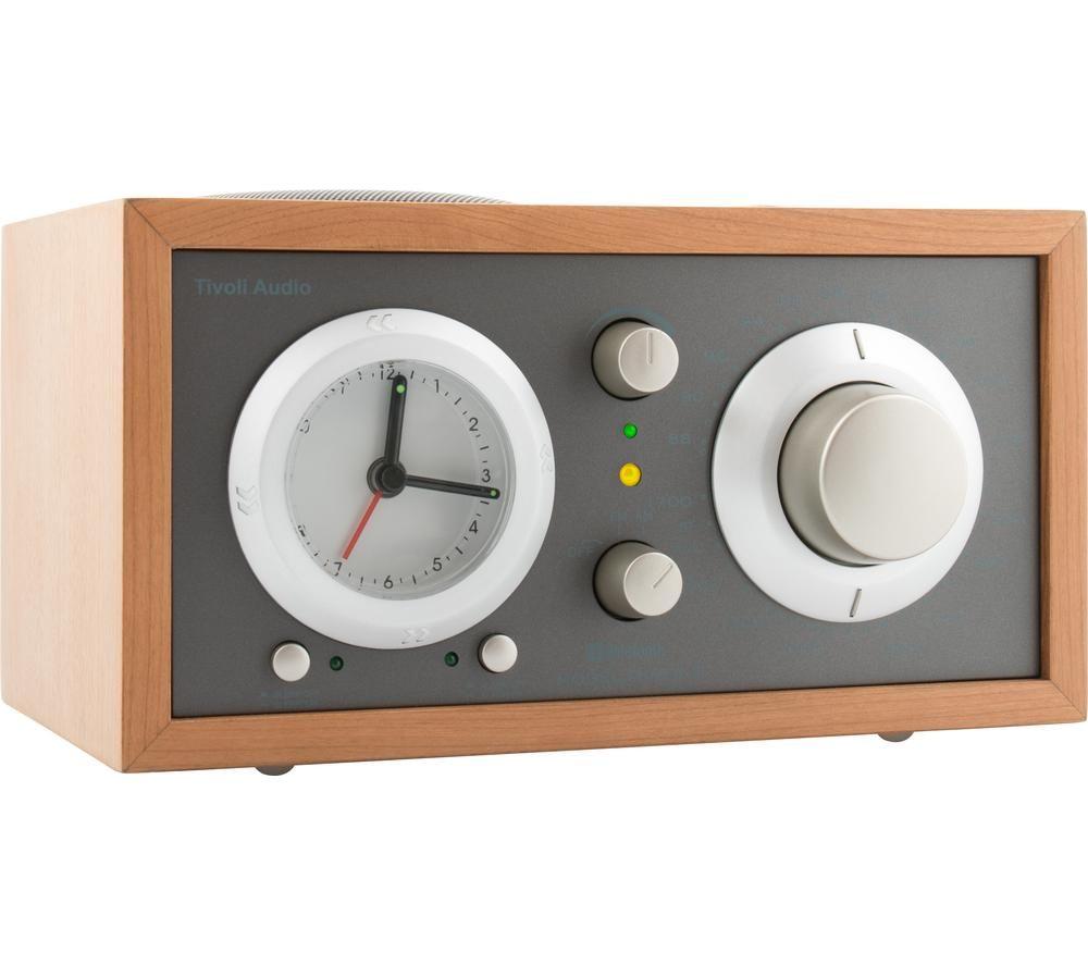 TIVOLI Model Three BT FM/AM Clock Radio - Cherry & Metallic Taupe image number 3 of 8