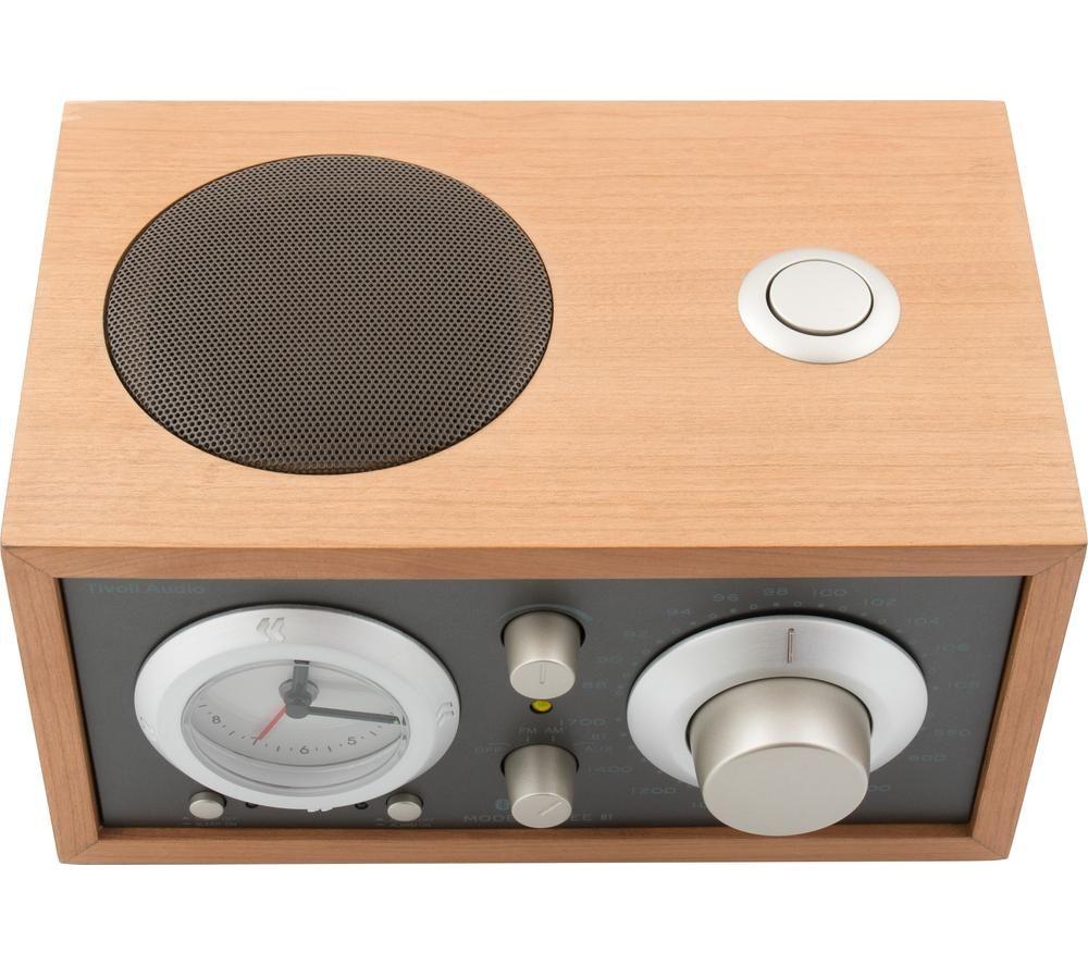 TIVOLI Model Three BT FM/AM Clock Radio - Cherry & Metallic Taupe image number 4 of 8