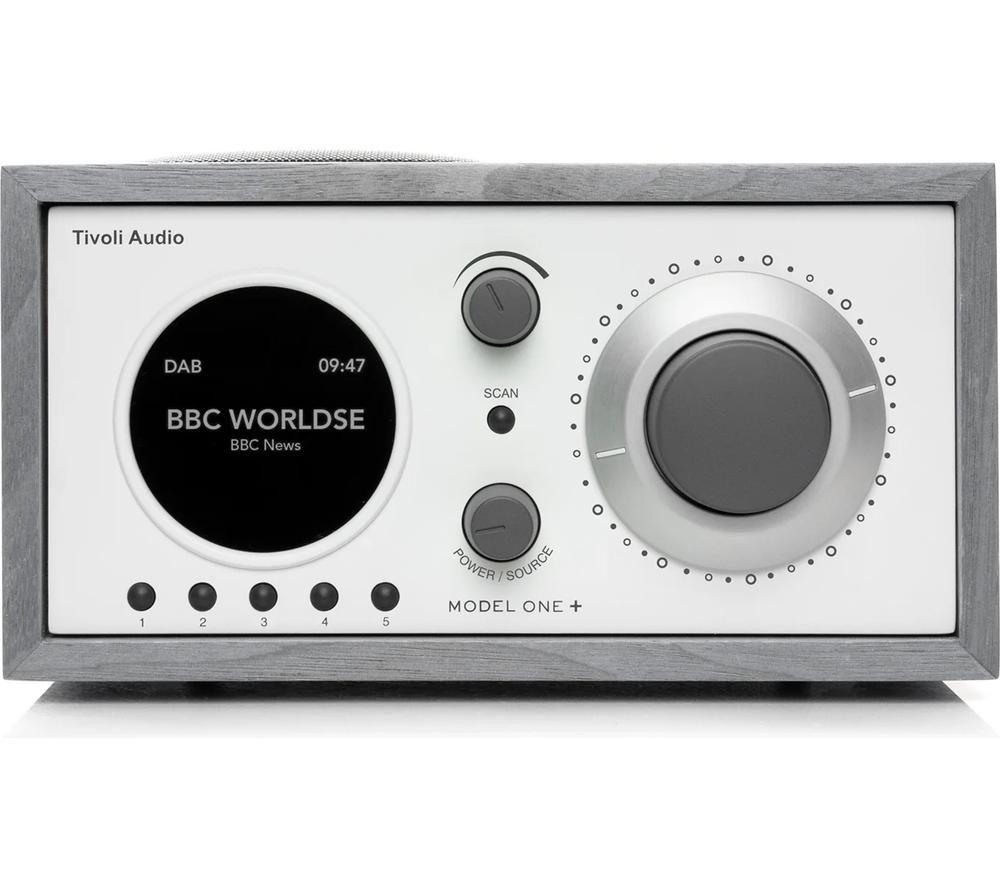 TIVOLI Model One+ DAB/DAB+/FM Bluetooth Radio - Grey & White
