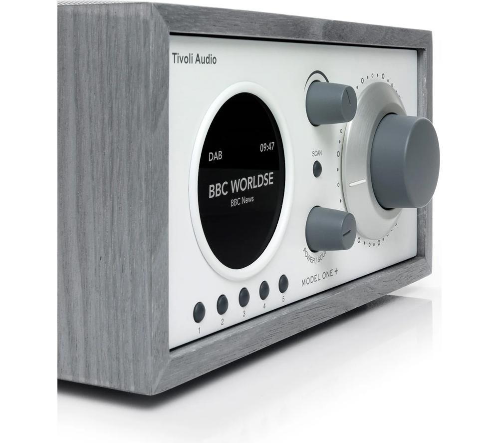 TIVOLI Model One+ DAB/DAB+/FM Bluetooth Radio - Grey & White image number 5 of 5