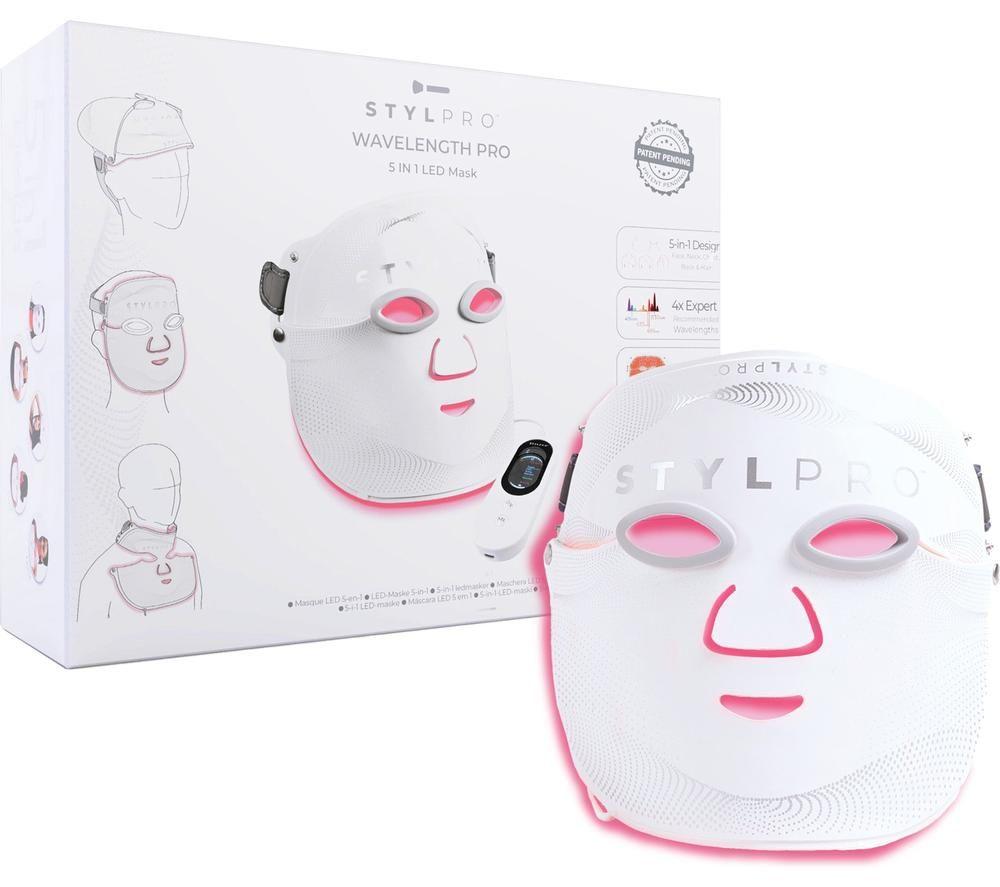 Stylpro Wavelength Pro 5-In-1 Led Face Mask - White, White