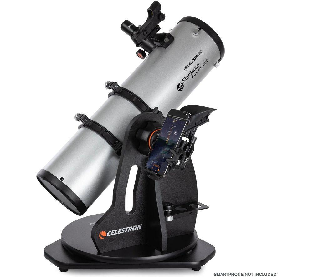 CELESTRON StarSense Explorer 22481-CGL 130AZ Tabletop Dobsonian Telescope - Silver image number 7 of 18