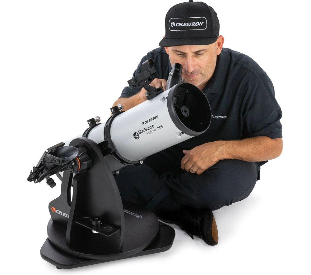 CELESTRON StarSense Explorer 22481-CGL 130AZ Tabletop Dobsonian Telescope - Silver image number 9 of 18