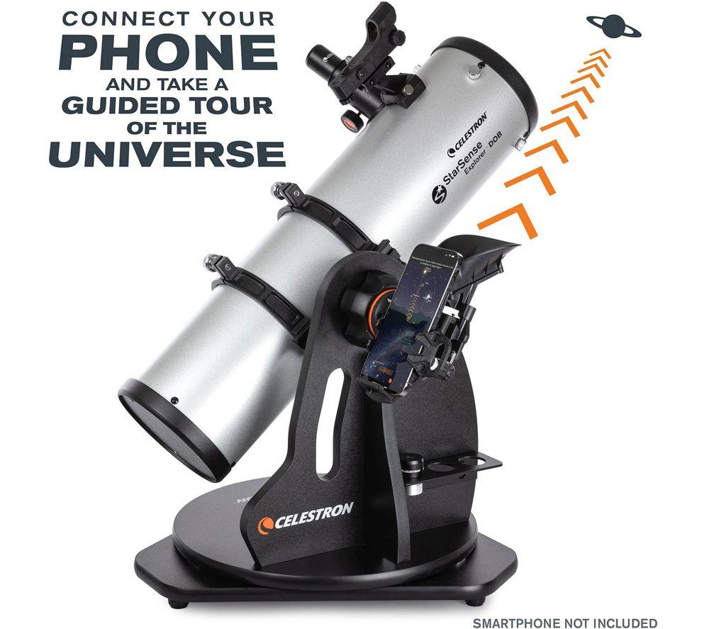 CELESTRON StarSense Explorer 22481-CGL 130AZ Tabletop Dobsonian Telescope - Silver image number 11 of 18