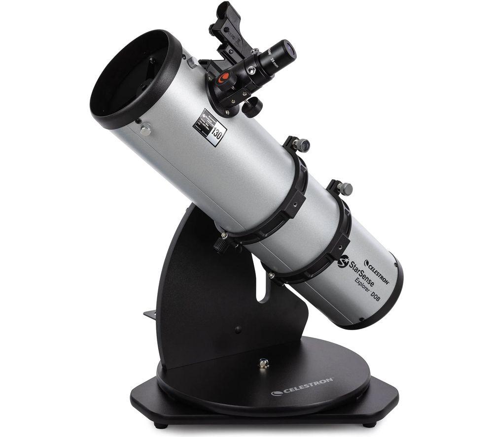 CELESTRON StarSense Explorer 22481-CGL 130AZ Tabletop Dobsonian Telescope - Silver image number 16 of 18