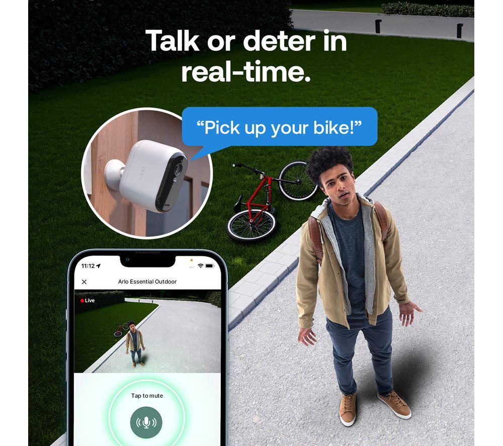 ARLO Essential 3 XL 2K Quad HD WiFi Security Camera - 2 Cameras, White image number 4 of 8