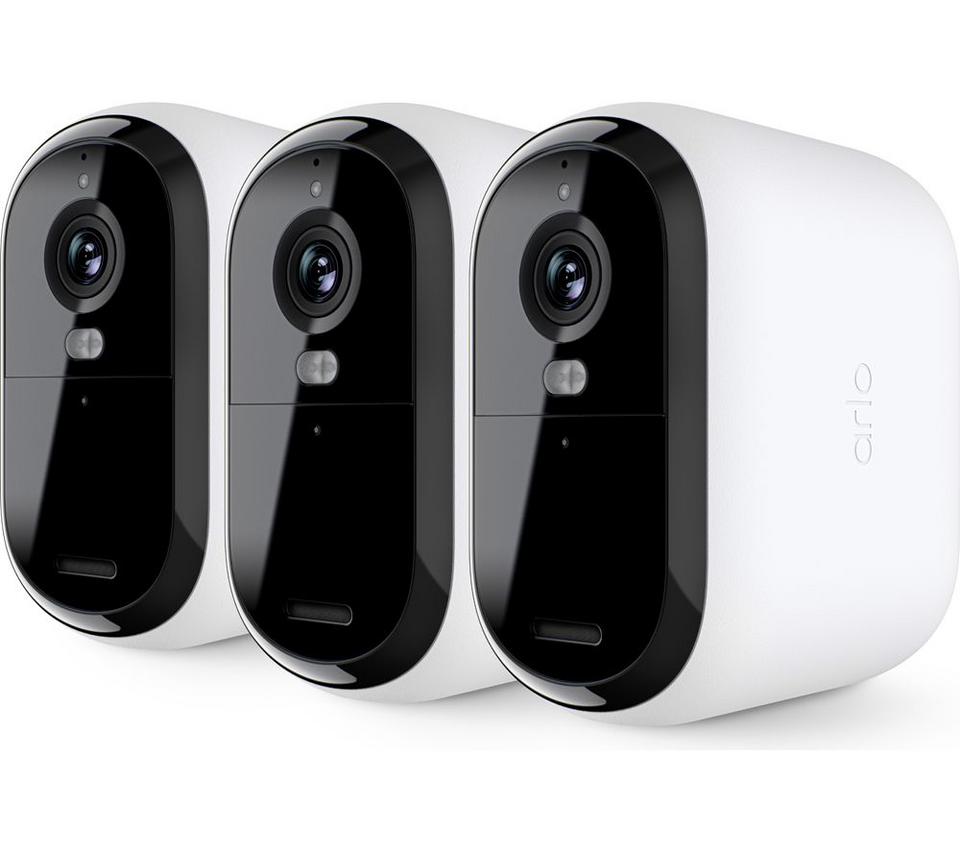 ARLO Essential XL 2K WiFi Security Camera - 3 Cameras, White