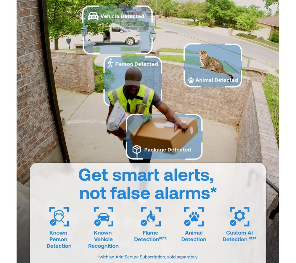 ARLO Essential XL 2K WiFi Security Camera - 3 Cameras, White image number 6 of 8