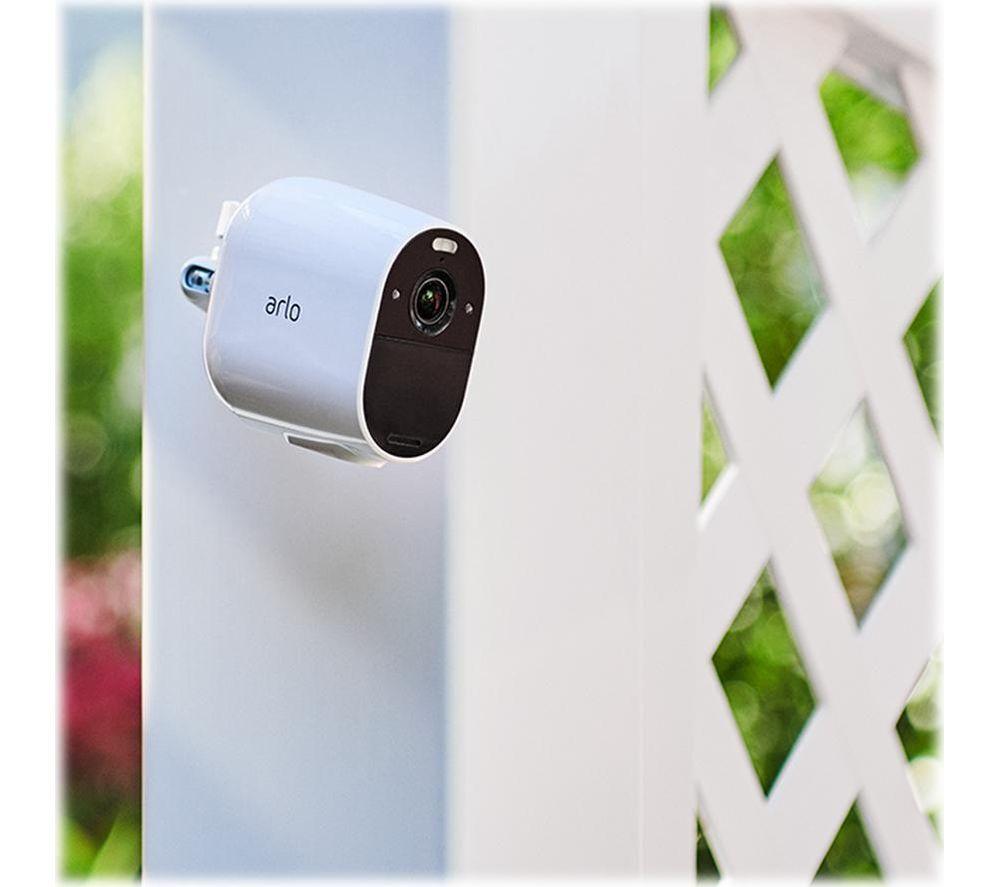 ARLO Essential 2K Quad HD WiFi Security Camera & Solar Panel Kit- 3 Cameras, White image number 14 of 16