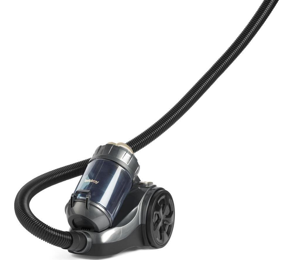 Beldray Bel02188 Cylinder Bagless Vacuum Cleaner - Grey, Silver/Grey