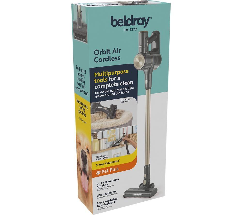 BELDRAY BEL02190 Orbit Air Upright Cordless Vacuum Cleaner - Grey image number 4 of 6