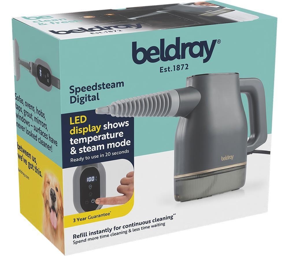 BELDRAY Speedsteam Digital Handheld Steam Cleaner - Grey image number 9 of 9