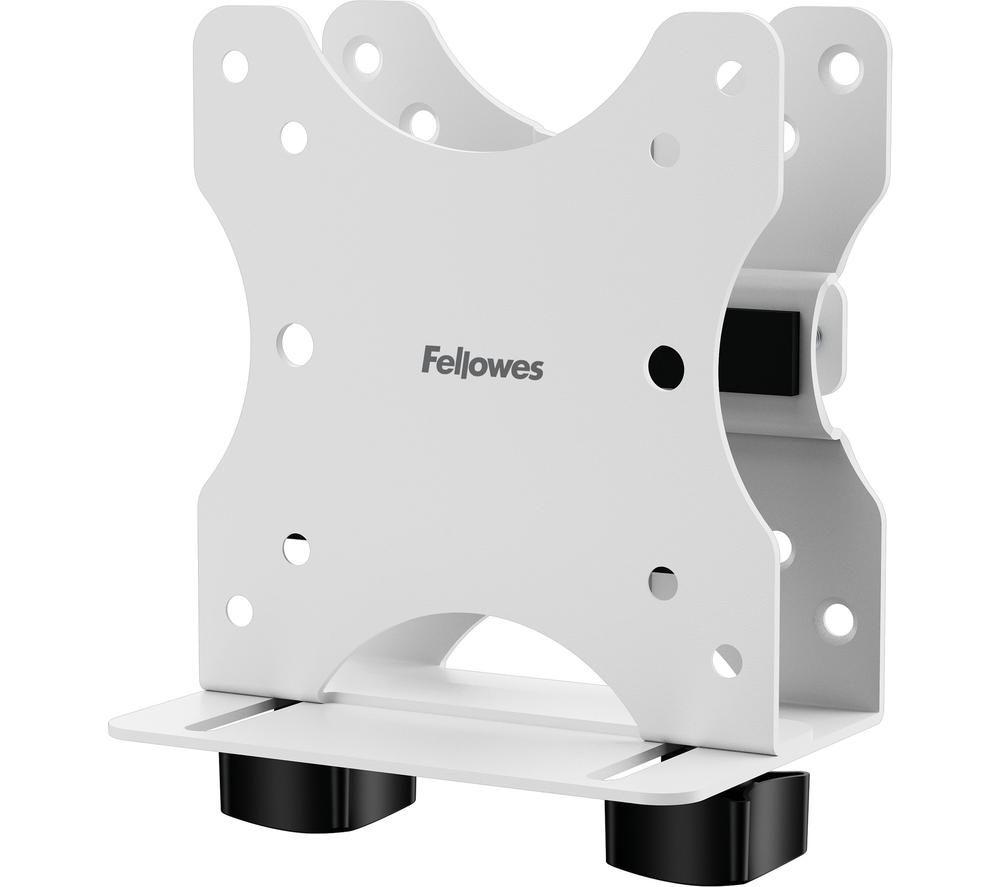 FELLOWES VESA Thin Client Fixed CPU Holder, White