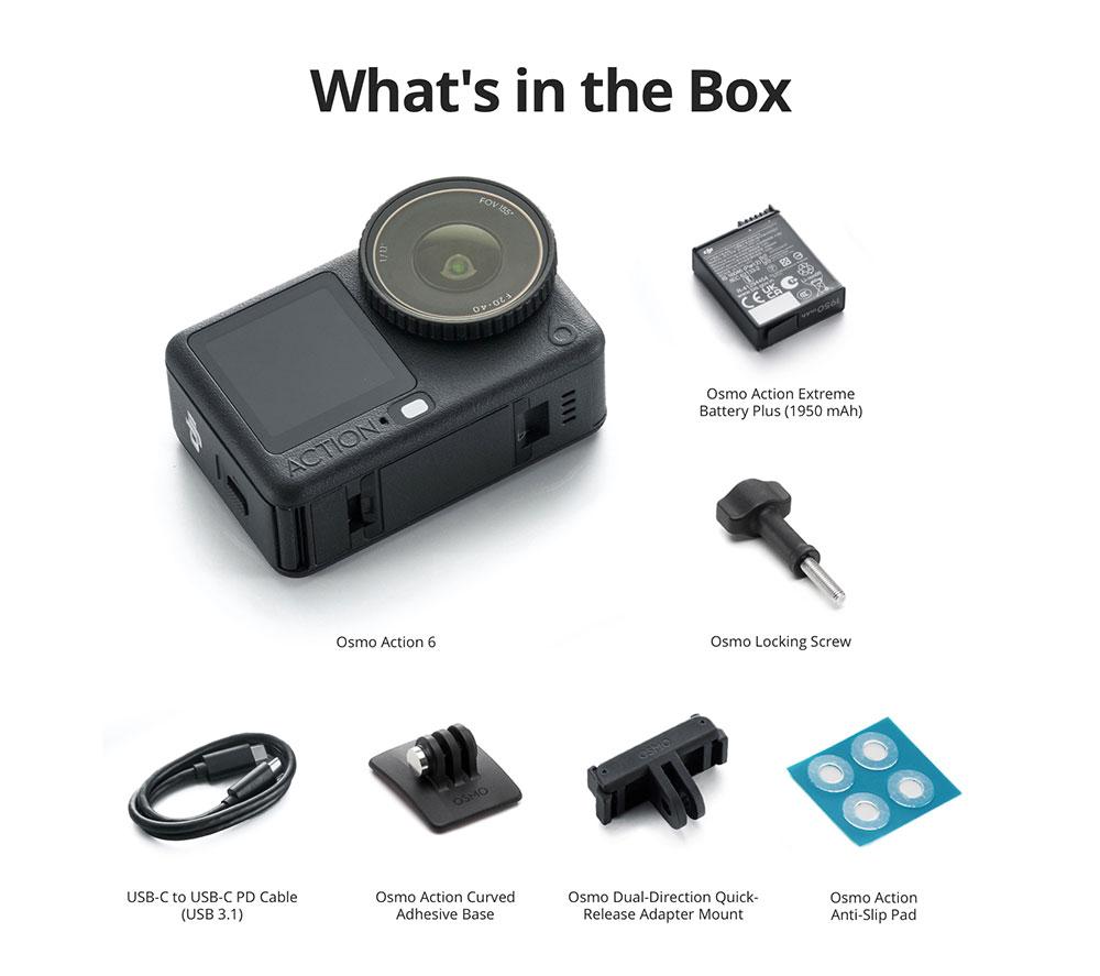 DJI Osmo Action 6 4K Ultra HD Action Camera - Black image number 9 of 9