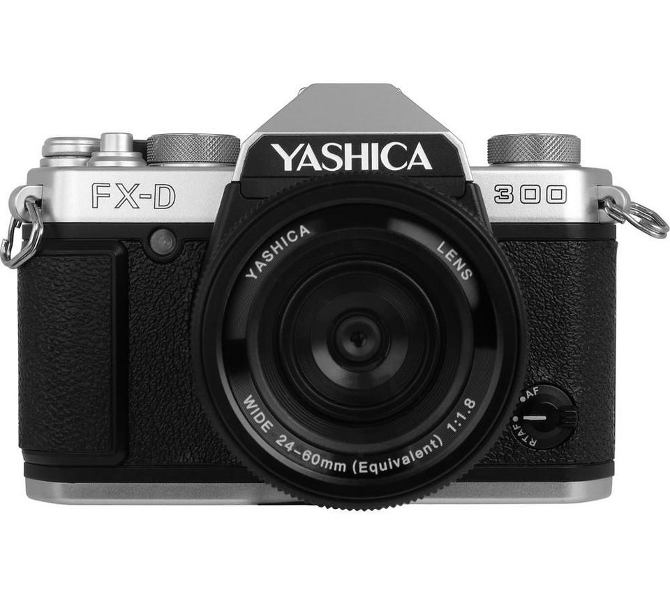 YASHICA FX-D 300 Digital Film Simulation Camera - Silver & Black