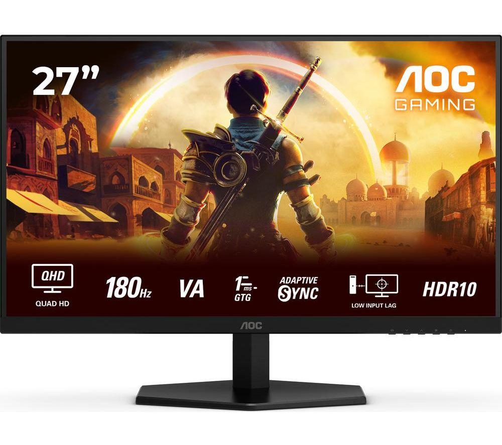 Aoc Q27g42xne Quad Hd 27" Wled Gaming Monitor - Black, Black,Red