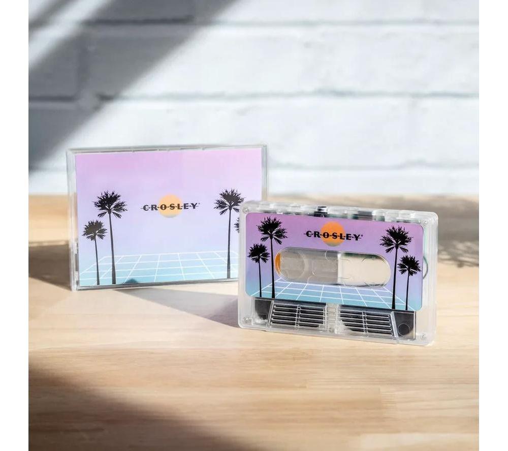 CROSLEY Cassette Tape CR3045A Portable Bluetooth Speaker - Vaporwave Translucent image number 3 of 7