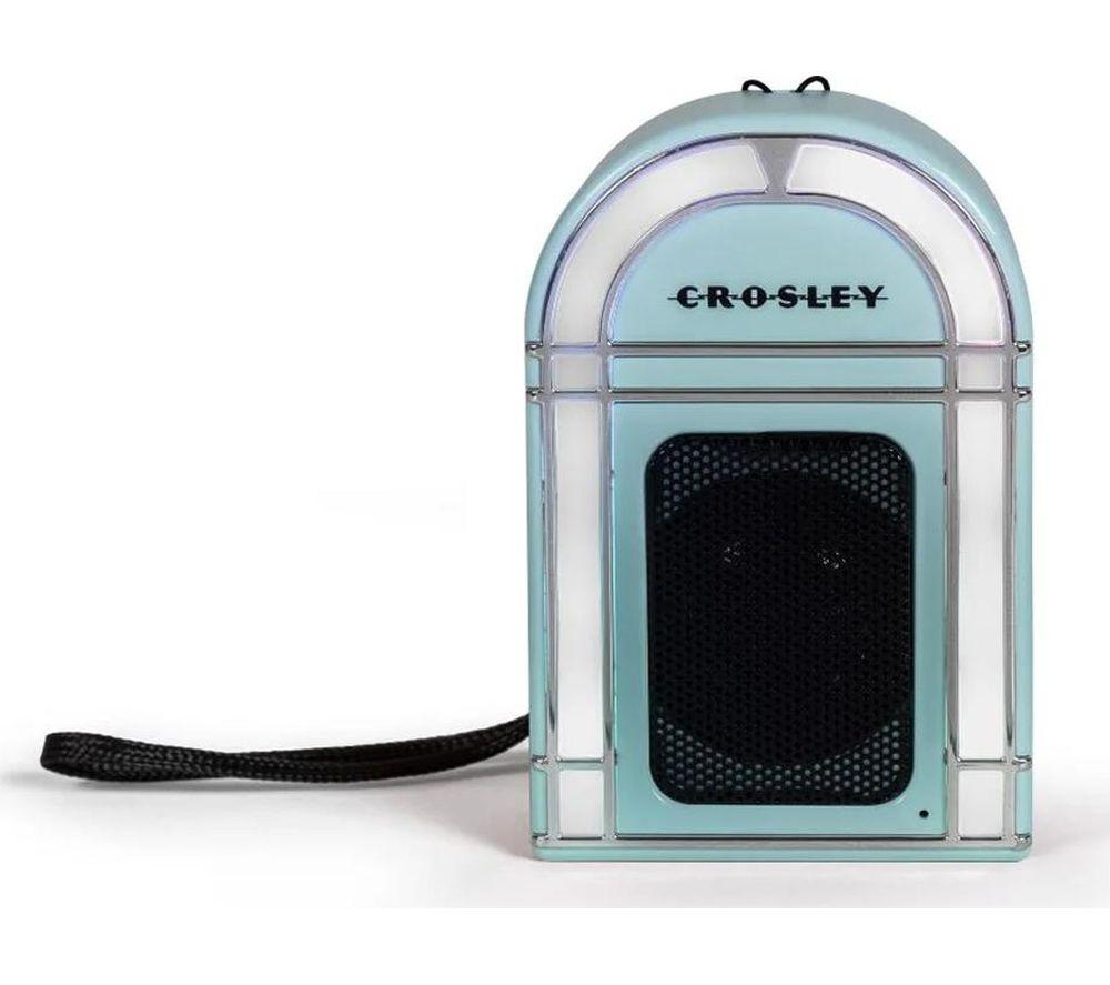 CROSLEY Mini Jukebox Portable Bluetooth Speaker - Aqua Blue image number 2 of 6