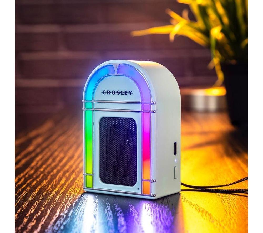 CROSLEY Mini Jukebox Portable Bluetooth Speaker - Aqua Blue image number 5 of 6