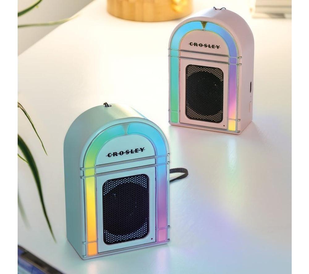 CROSLEY Mini Jukebox Portable Bluetooth Speaker - Aqua Blue image number 6 of 6