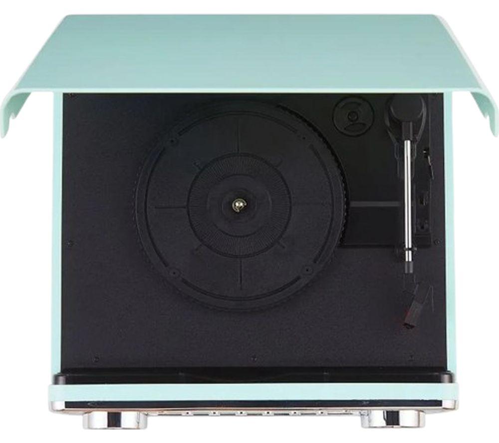 CROSLEY Powel 7-in-1 Music Centre - Aqua Blue image number 4 of 9