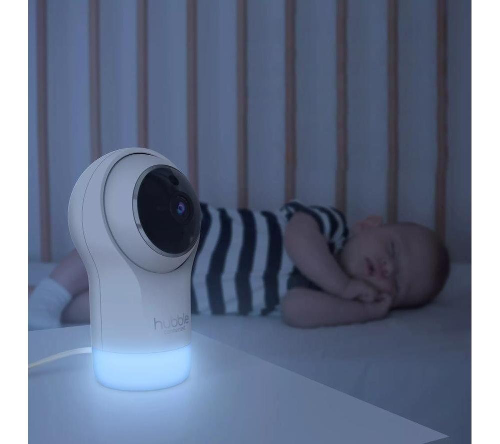 HUBBLE Nursery Pal Glow Smart Baby Monitoring Camera - White image number 4 of 6