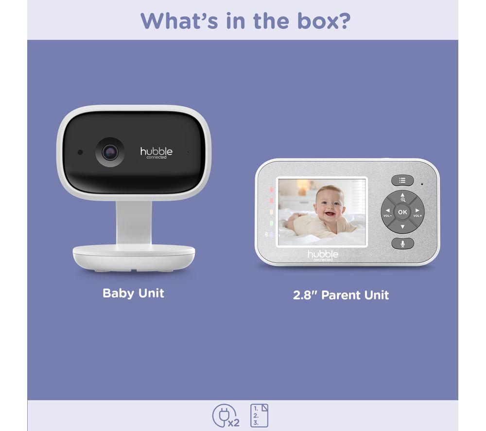 HUBBLE Nursery Explore 2.8&rdquo; Smart Baby Monitor - White image number 8 of 8