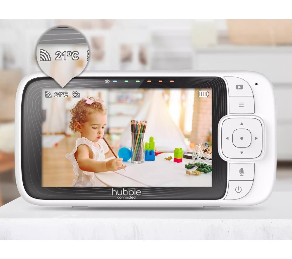 HUBBLE Nursery Pal Connect 5&rdquo; Smart Baby Monitor - White image number 7 of 8