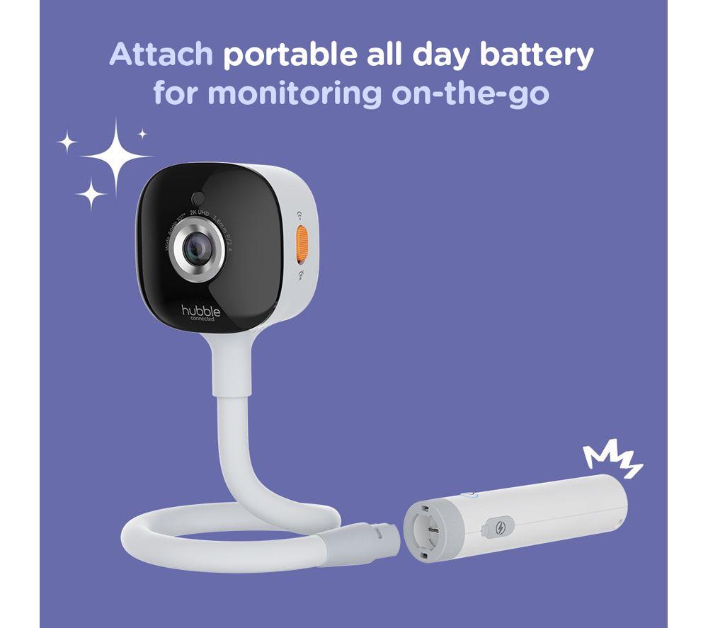 HUBBLE GoBaby 5" Smart Portable Baby Monitor - White image number 11 of 12