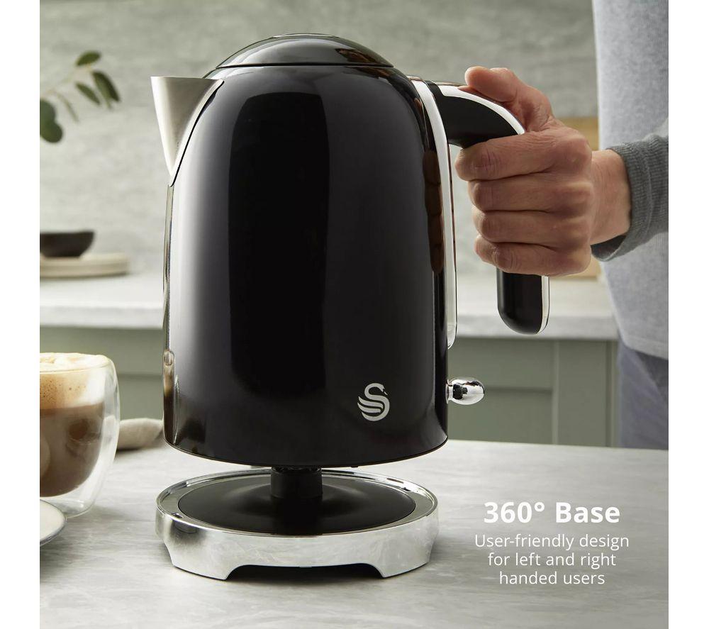 SWAN Solace 2-Slice Toaster & Cordless Jug Kettle Bundle - Black image number 5 of 8