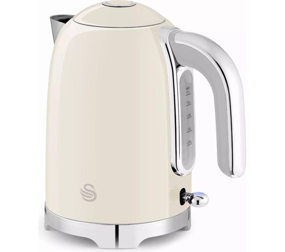 SWAN Solace 2-Slice Toaster & Cordless Jug Kettle Bundle - Cream image number 2 of 8