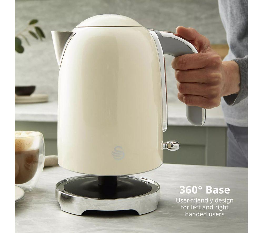 SWAN Solace 2-Slice Toaster & Cordless Jug Kettle Bundle - Cream image number 5 of 8