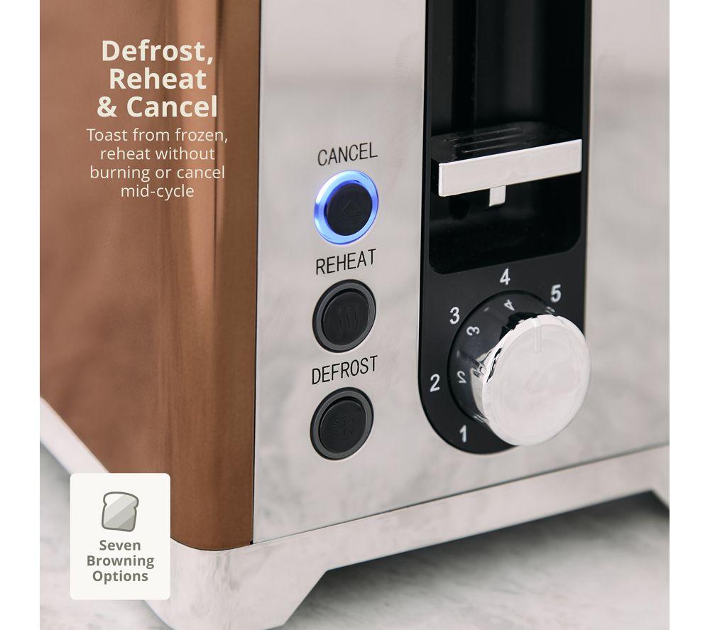 SWAN Solace 2-Slice Toaster & Cordless Jug Kettle Bundle - Copper image number 6 of 9