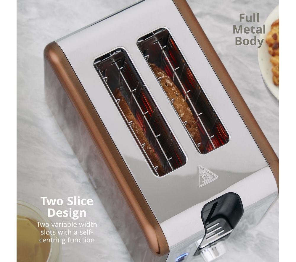 SWAN Solace 2-Slice Toaster & Cordless Jug Kettle Bundle - Copper image number 9 of 9