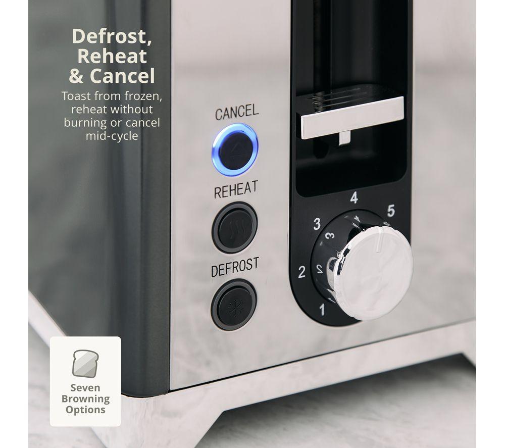 SWAN Solace 2-Slice Toaster & Cordless Jug Kettle Bundle - Graphite image number 6 of 9