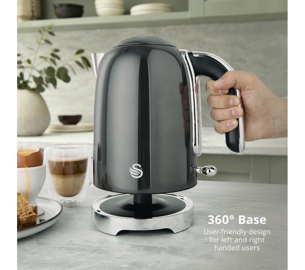 SWAN Solace 2-Slice Toaster & Cordless Jug Kettle Bundle - Graphite image number 7 of 9