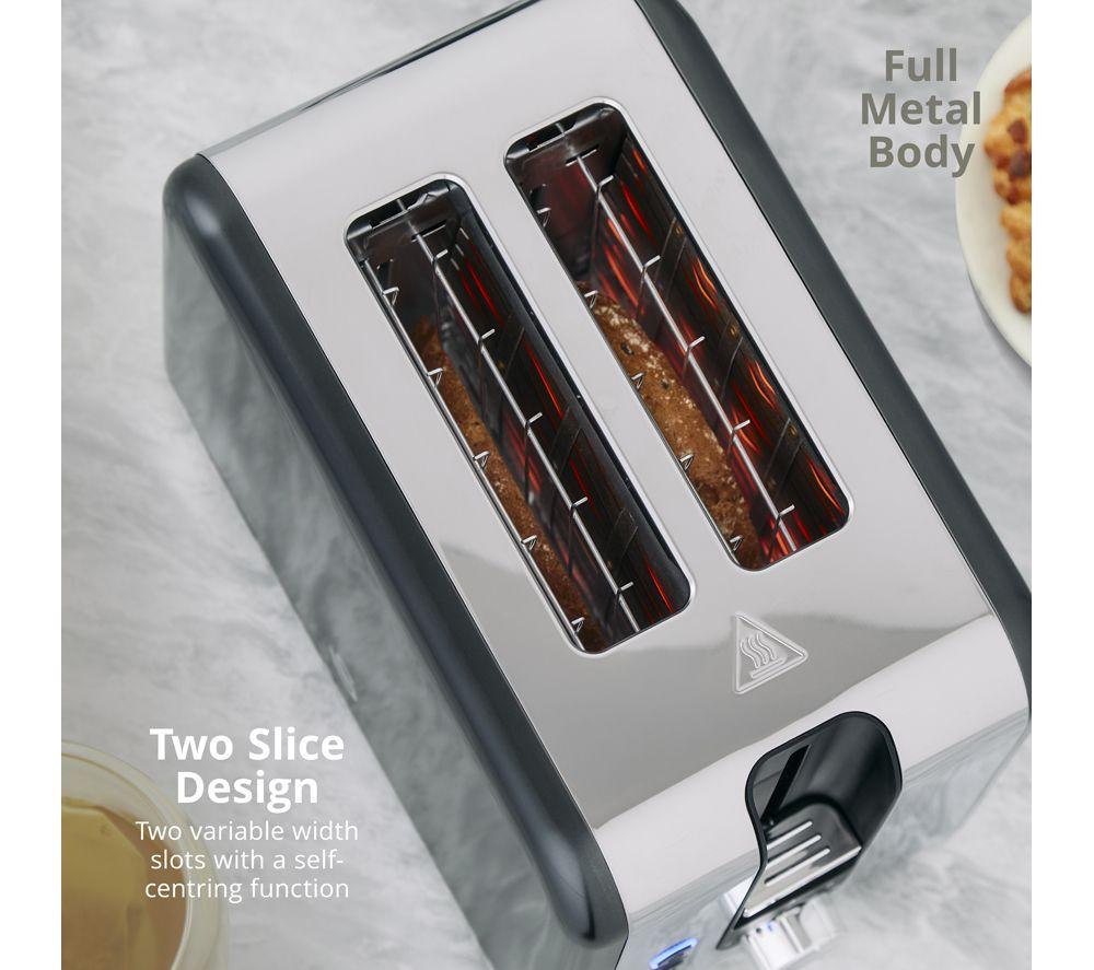 SWAN Solace 2-Slice Toaster & Cordless Jug Kettle Bundle - Graphite image number 9 of 9