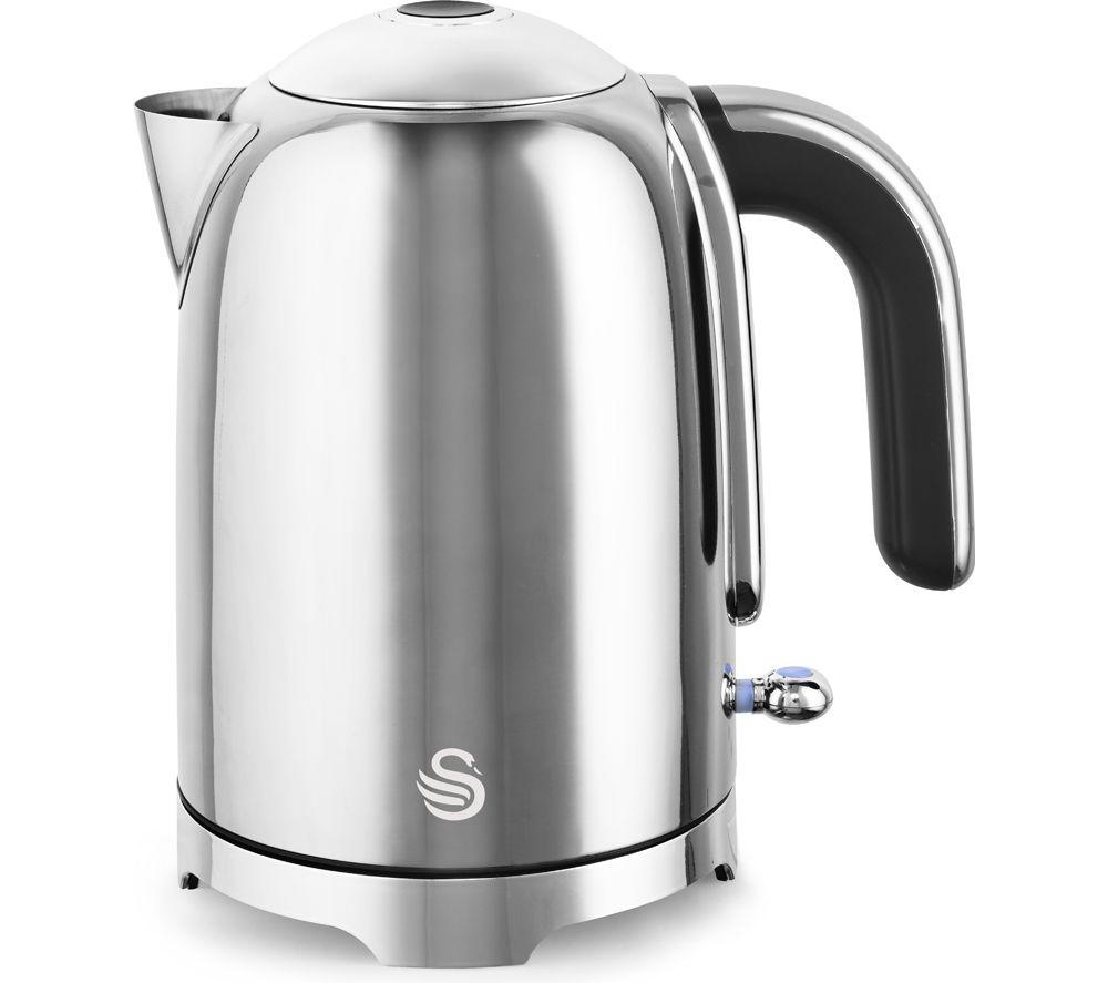 SWAN Solace 2-Slice Toaster & Cordless Jug Kettle Bundle - Silver image number 2 of 9