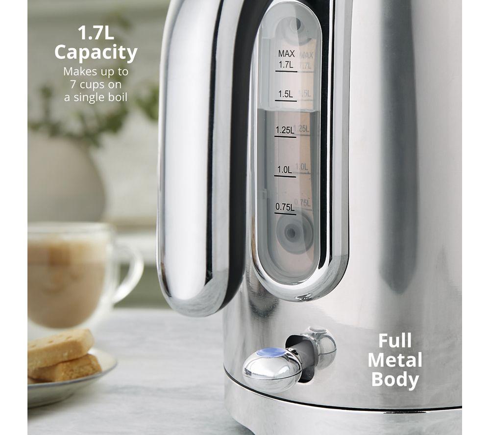 SWAN Solace 2-Slice Toaster & Cordless Jug Kettle Bundle - Silver image number 5 of 9