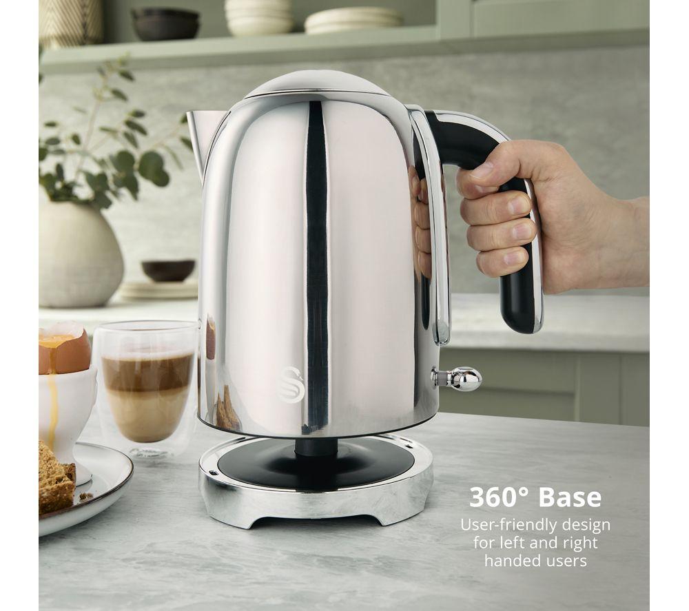 SWAN Solace 2-Slice Toaster & Cordless Jug Kettle Bundle - Silver image number 7 of 9