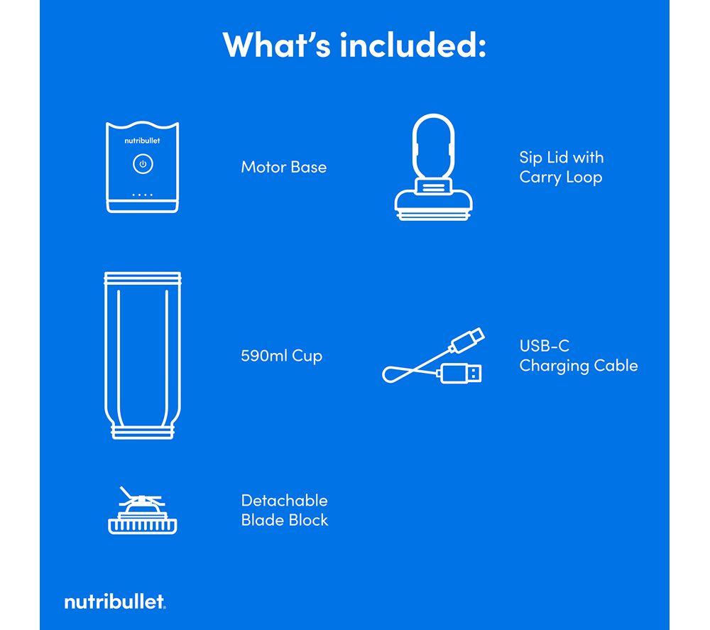 NUTRIBULLET Flex Portable Blender - Black image number 18 of 18