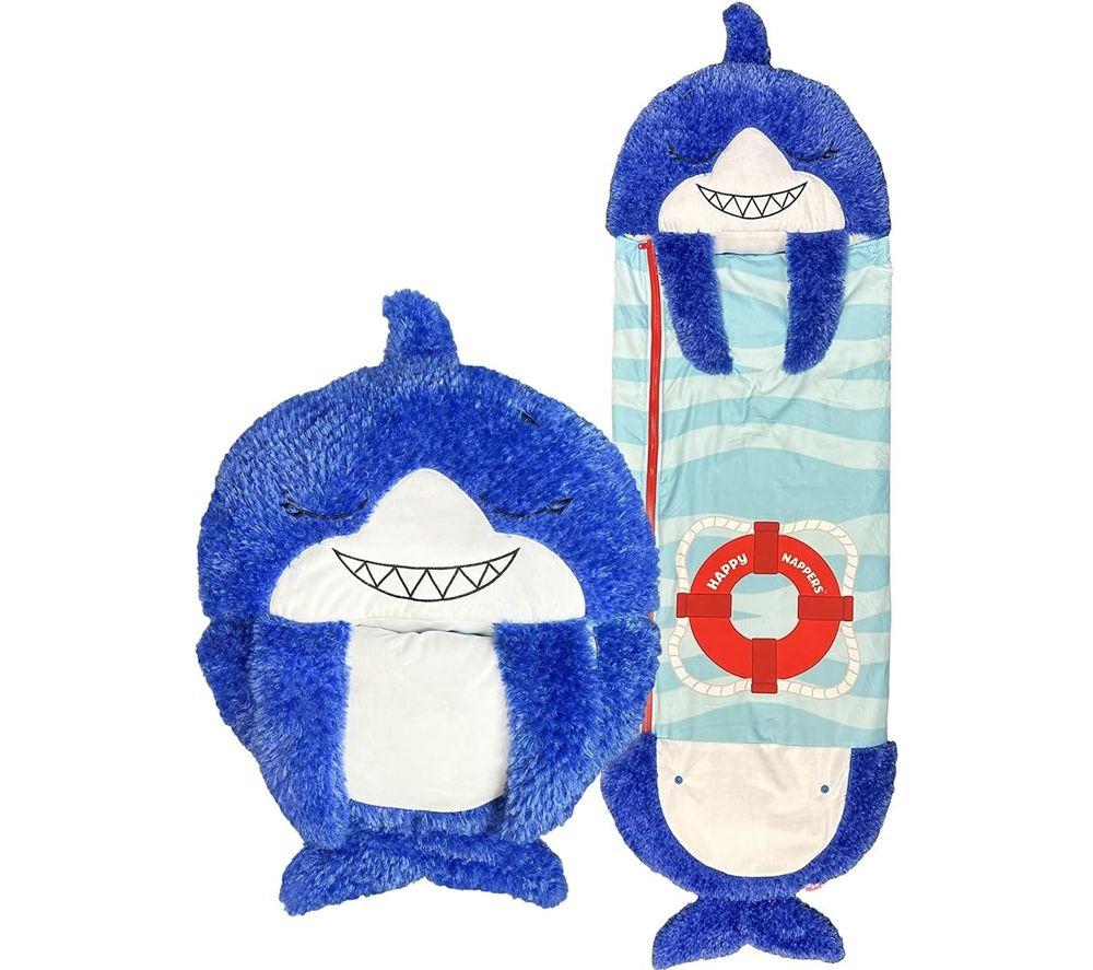 HAPPY NAPPERS Shark 2-in-1 Plush Toy & Sleeping Bag  Medium