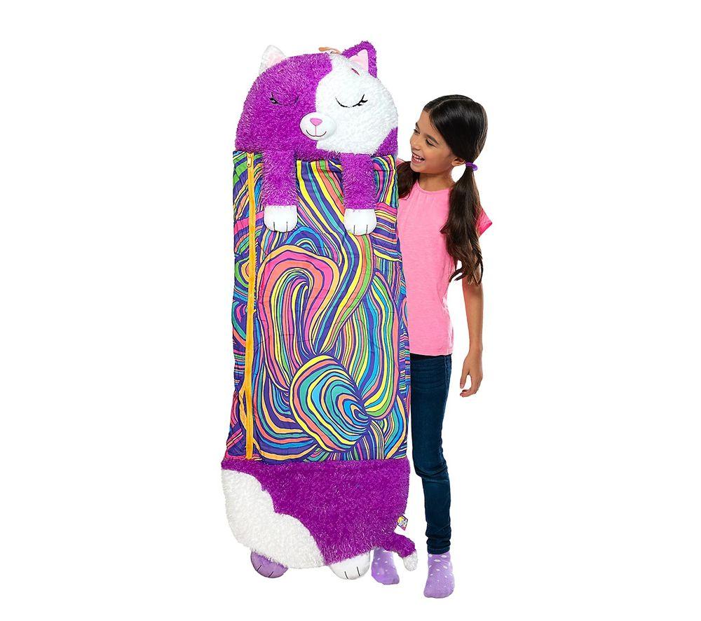 HAPPY NAPPERS Cat 2-in-1 Plush Toy & Sleeping Bag &ndash; Medium image number 3 of 4